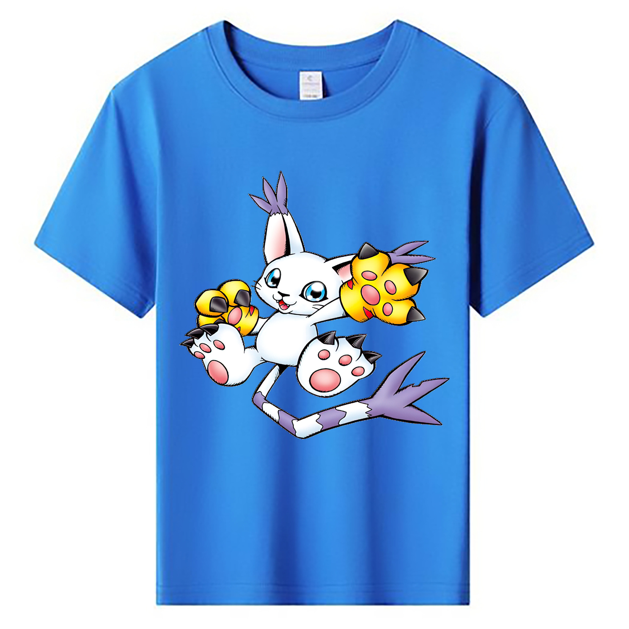 （画像用） Digimon デジタルモンスター/デジモン 綿100％キッズTシャツ（フロントプリント）